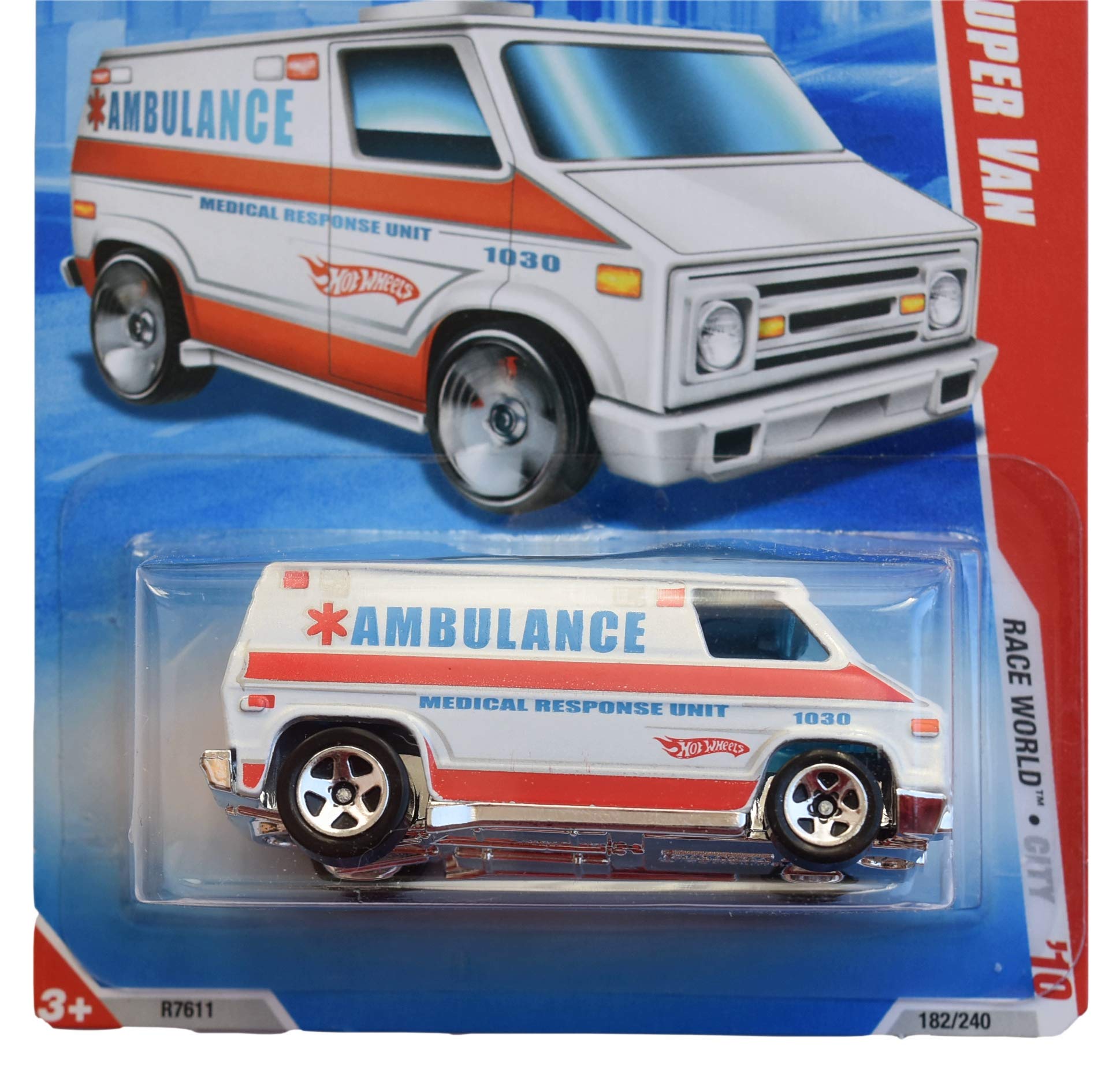 Amazon.com: Hot Wheels 2010 Race World Super Van Ambulance 1:64